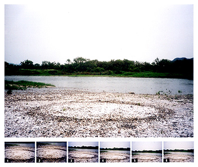M-MIZUWA `water paint (river water/diameter:5.6m)