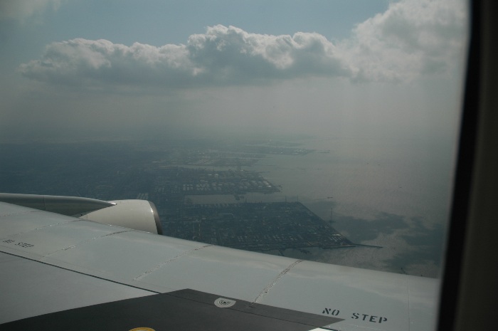 flying over tokyo